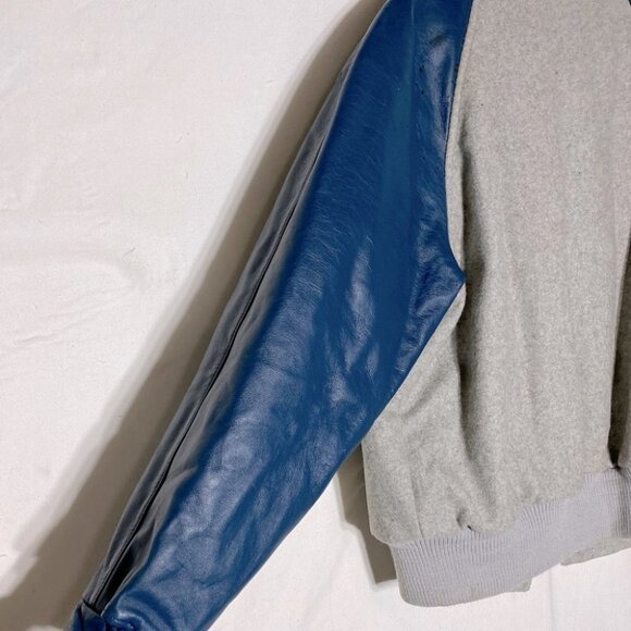 Vintage Hunters Manufacturing Co John Paul II Collegiate Bomber Varsity Jacket M - Picture 11 of 15